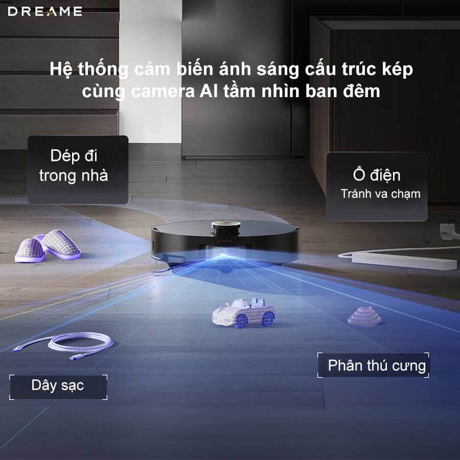 Robot hút bụi lau nhà tự giặt sấy khăn Dreame X50 Ultra