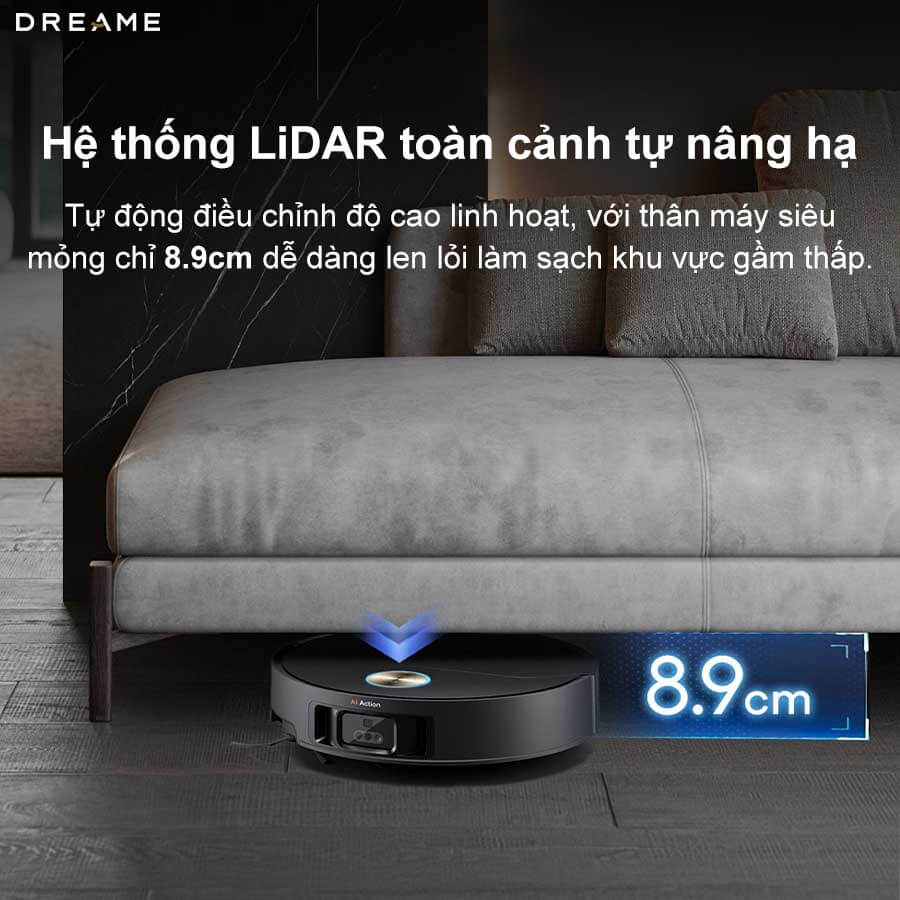Robot hút bụi lau nhà tự giặt sấy khăn Dreame X50 Ultra