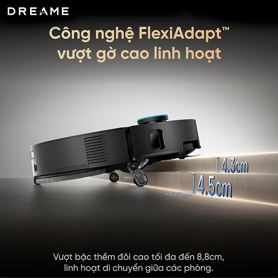 Robot hút bụi lau nhà tự giặt sấy khăn Dreame X60 Ultra