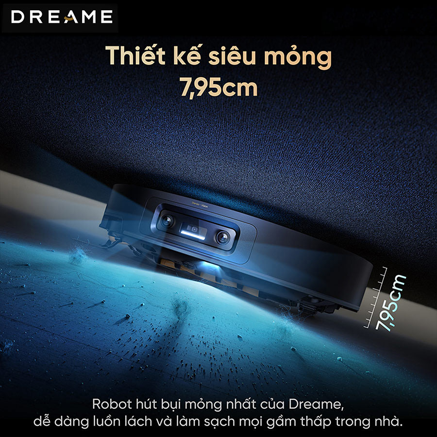 Robot hút bụi lau nhà tự giặt sấy khăn Dreame X60 Ultra