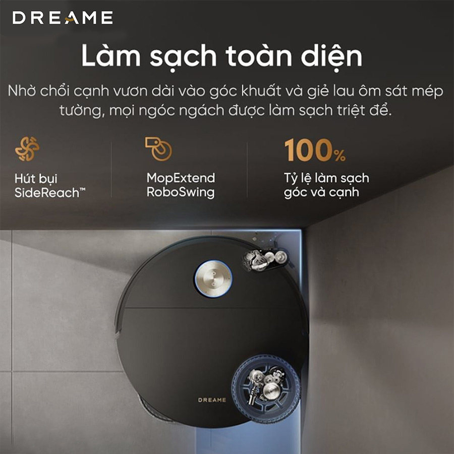 Robot hút bụi lau nhà tự giặt sấy khăn Dreame X60 Ultra