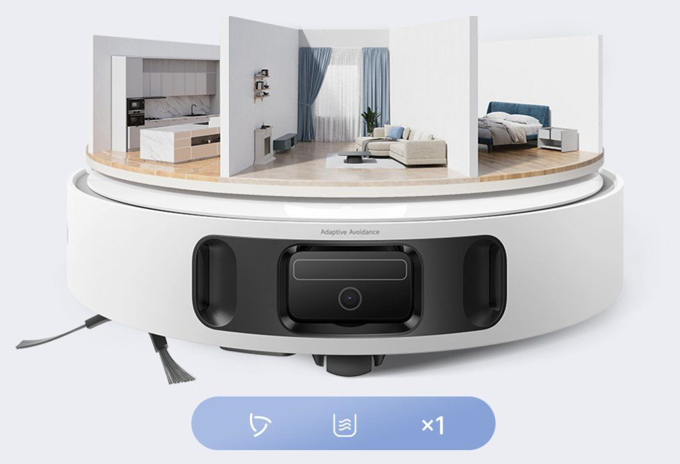 Robot hút bụi lau nhà tự giặt sấy khăn Mova E40 Ultra