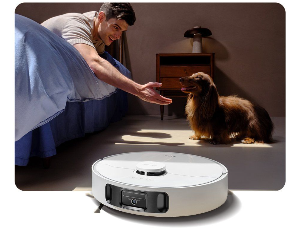 Robot hút bụi lau nhà tự giặt sấy khăn Mova E40 Ultra