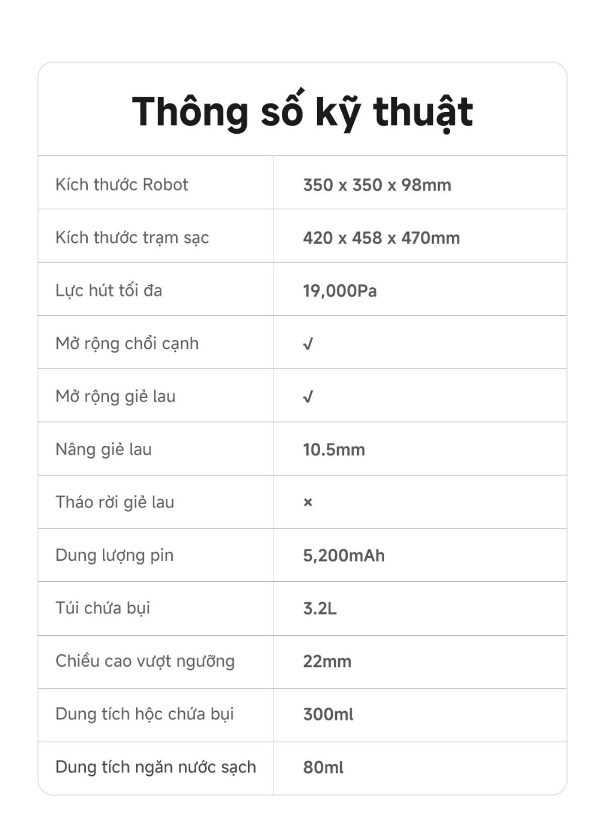 Robot hút bụi lau nhà tự giặt sấy khăn Mova P50 Ultra