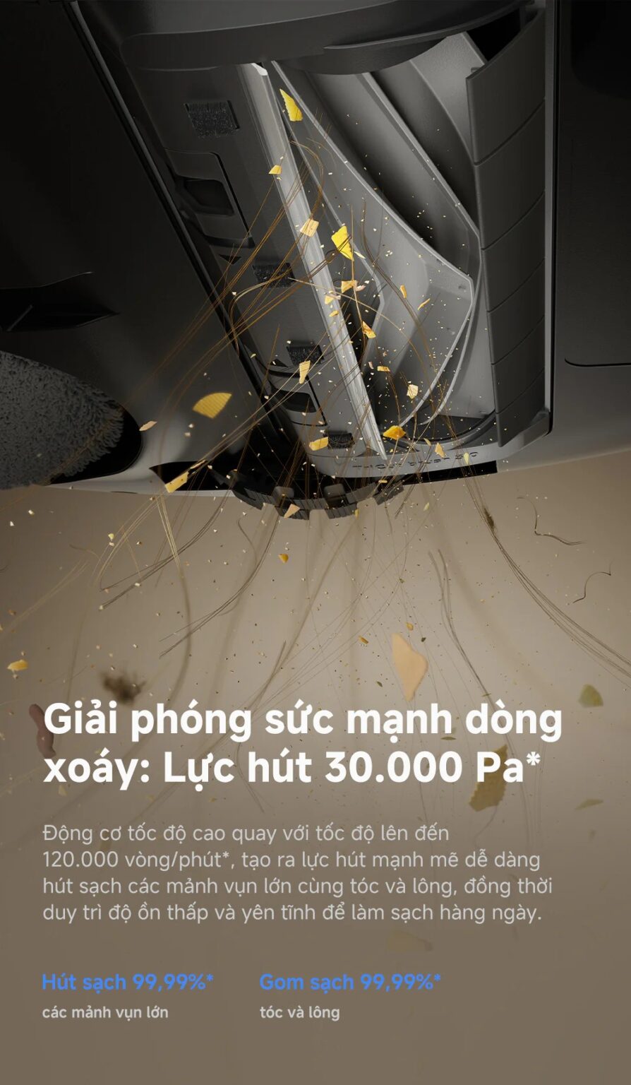 Robot hút bụi lau nhà tự giặt sấy khăn Mova P70 Pro Ultra