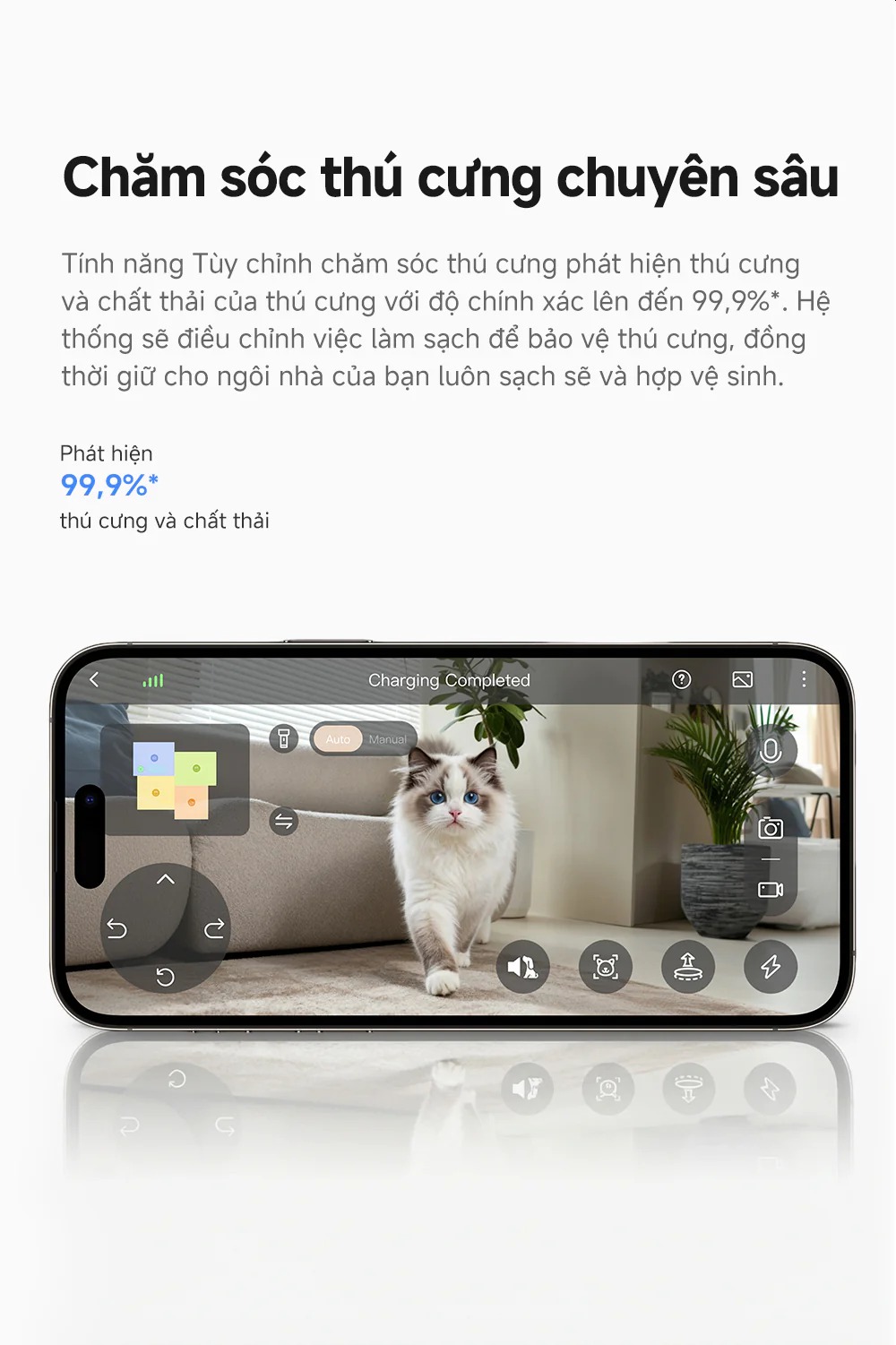 Robot hút bụi lau nhà tự giặt sấy khăn Mova P70 Pro Ultra