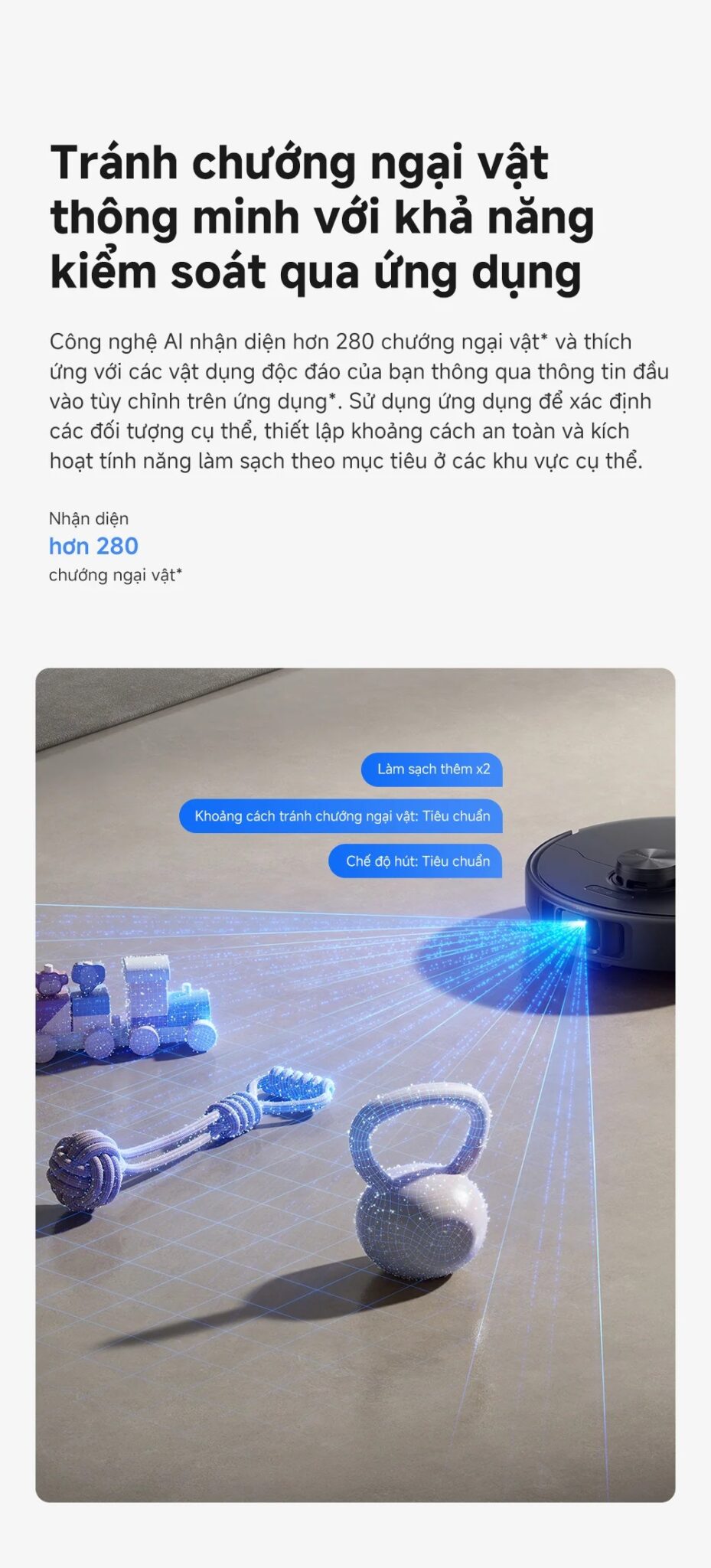 Robot hút bụi lau nhà tự giặt sấy khăn Mova P70 Pro Ultra