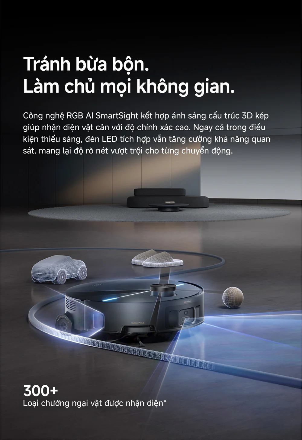 Robot hút bụi lau nhà tự giặt sấy khăn Mova Z70 Ultra Roller