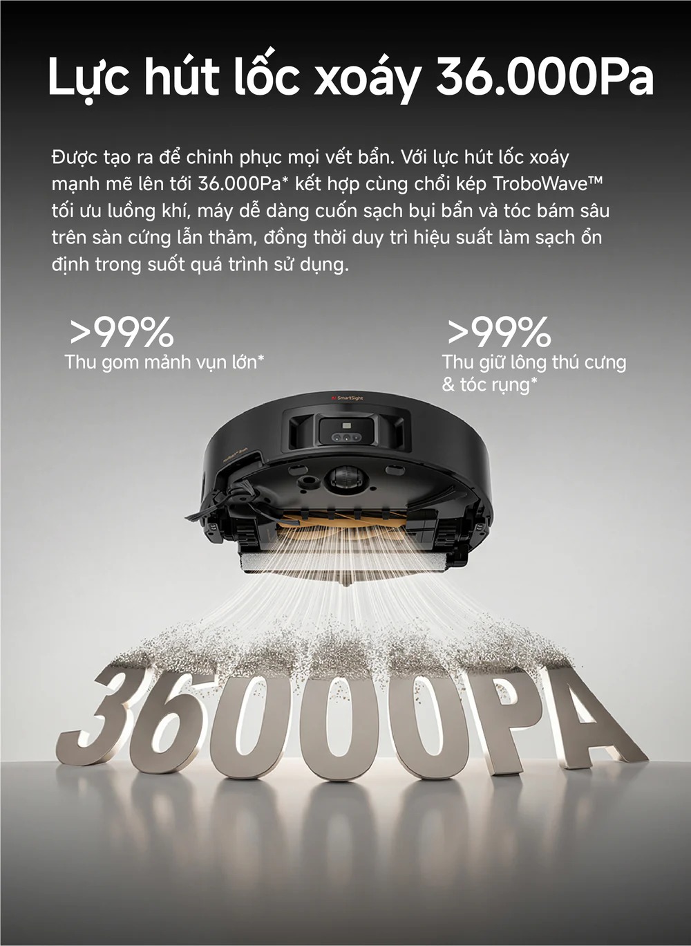 Robot hút bụi lau nhà tự giặt sấy khăn Mova Z70 Ultra Roller