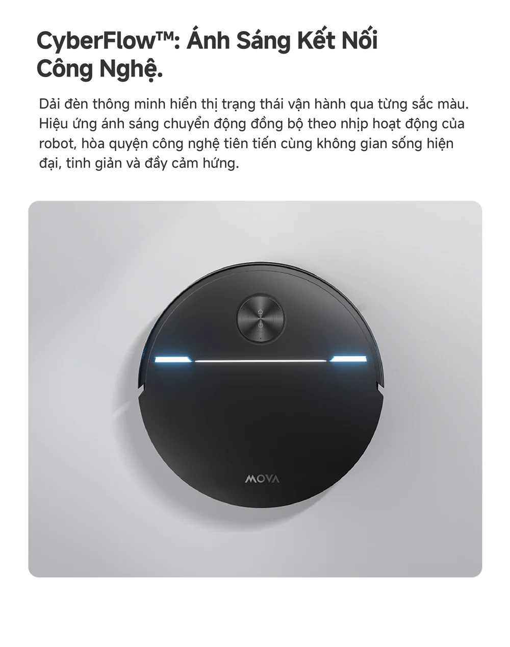 Robot hút bụi lau nhà tự giặt sấy khăn Mova Z70 Ultra Roller