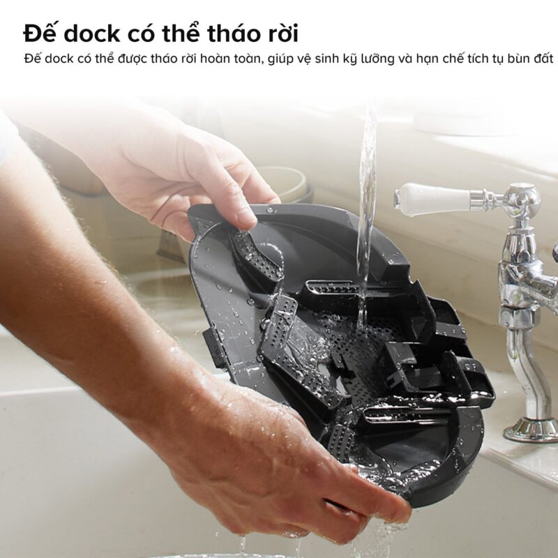 Robot hút bụi lau nhà tự giặt sấy khăn Roborock Qrevo S