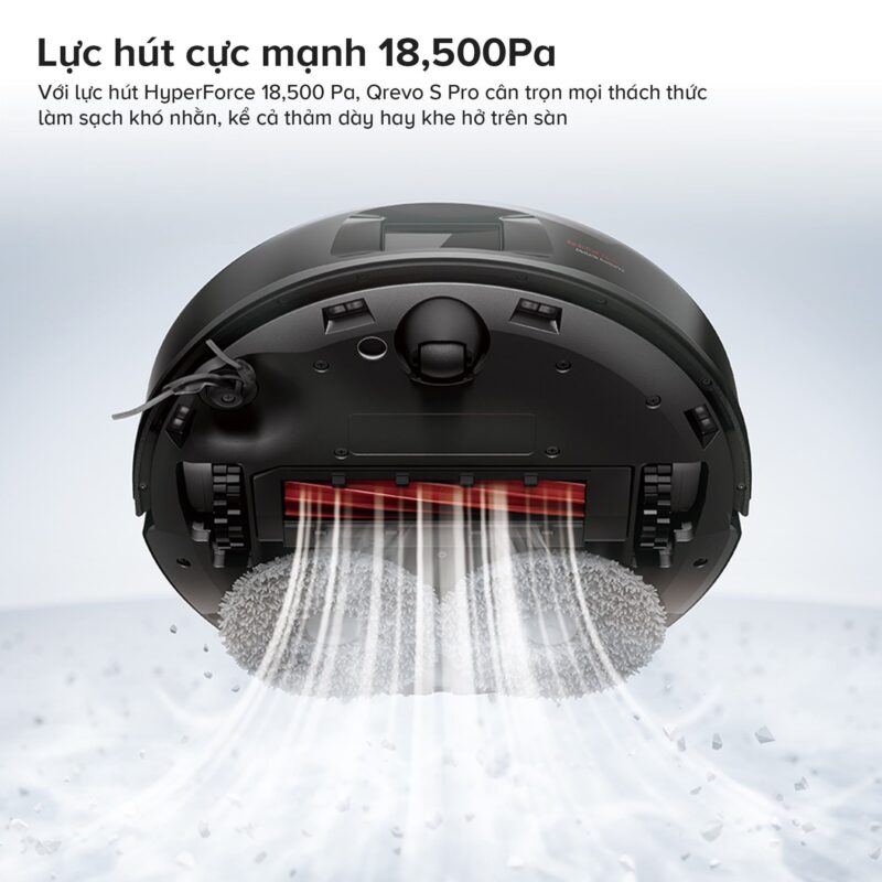 Robot hút bụi lau nhà tự giặt sấy khăn Roborock Qrevo S