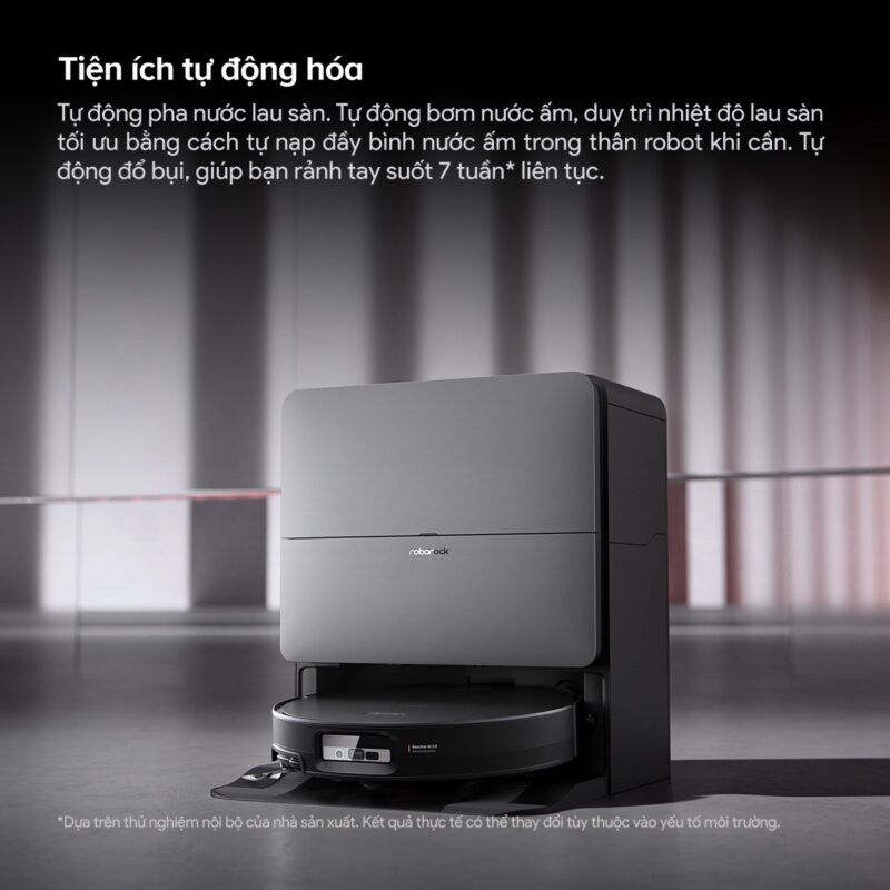 Robot hút bụi lau nhà tự giặt sấy khăn Roborock Saros 20 Sonic