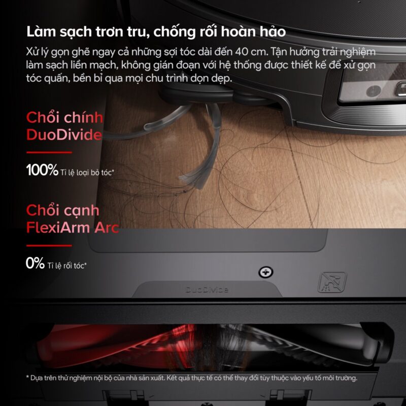 Robot hút bụi lau nhà tự giặt sấy khăn Roborock Saros 20 Sonic