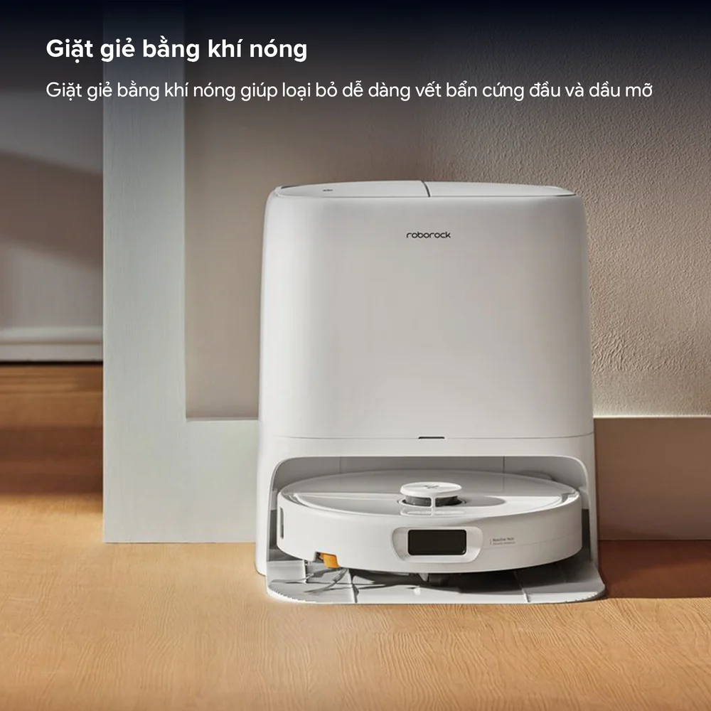 Robot hút bụi lau nhà tự giặt sấy khăn và đổ rác Roborock Qrevo 2 Pro