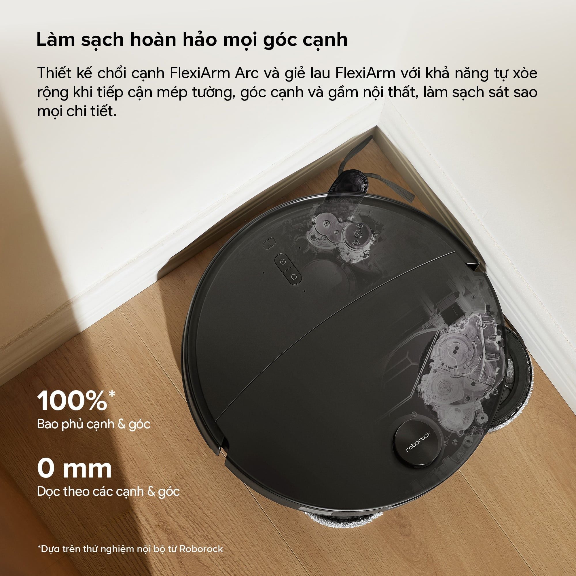 Robot hút bụi lau nhà tự giặt sấy khăn và đổ rác Roborock Qrevo Edge 2