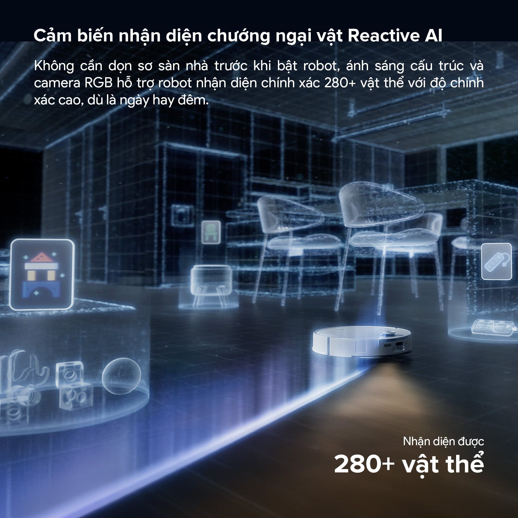 Robot hút bụi lau nhà tự giặt sấy khăn và đổ rác Roborock Qrevo Edge 2