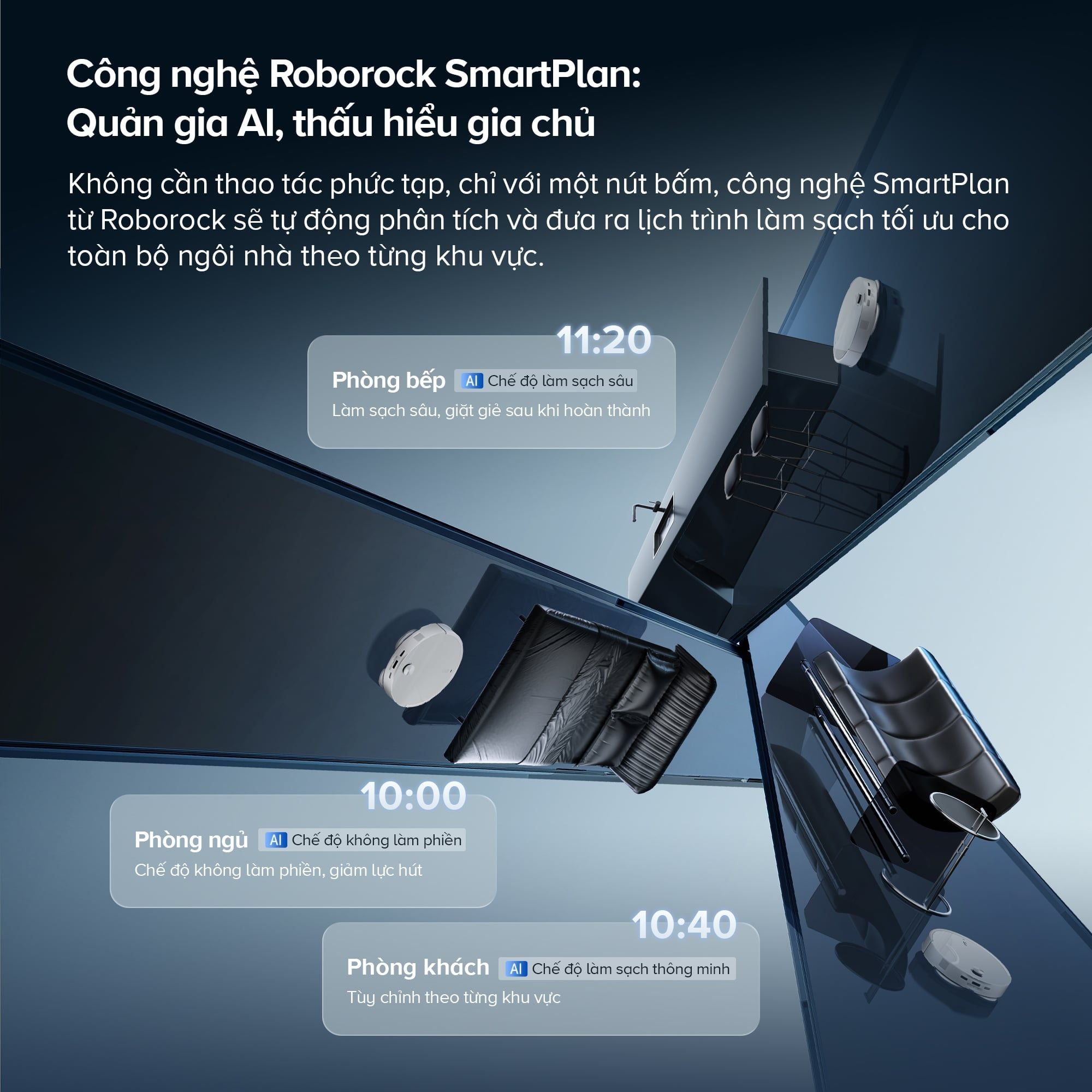 Robot hút bụi lau nhà tự giặt sấy khăn và đổ rác Roborock Qrevo Edge 2