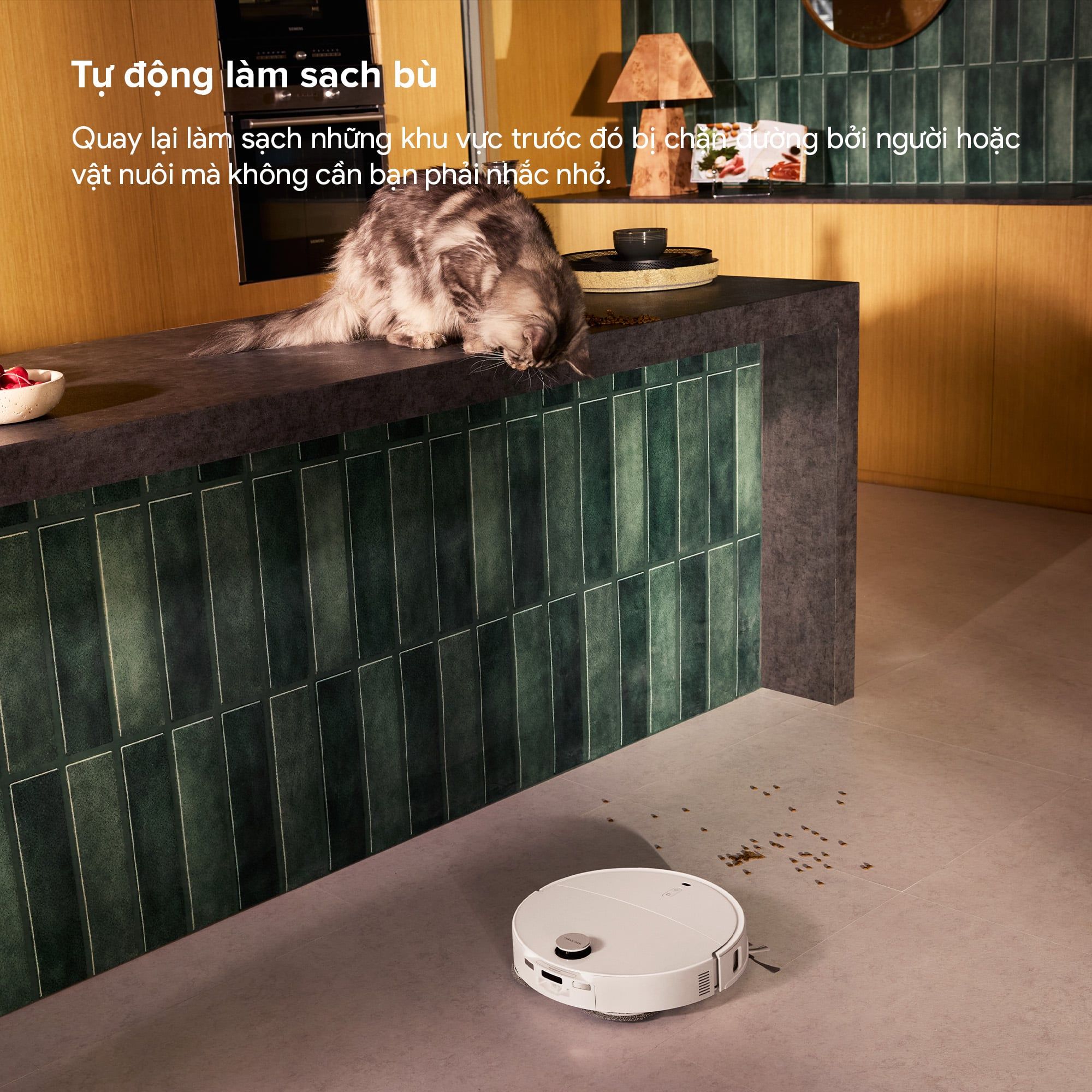 Robot hút bụi lau nhà tự giặt sấy khăn và đổ rác Roborock Qrevo Edge 2