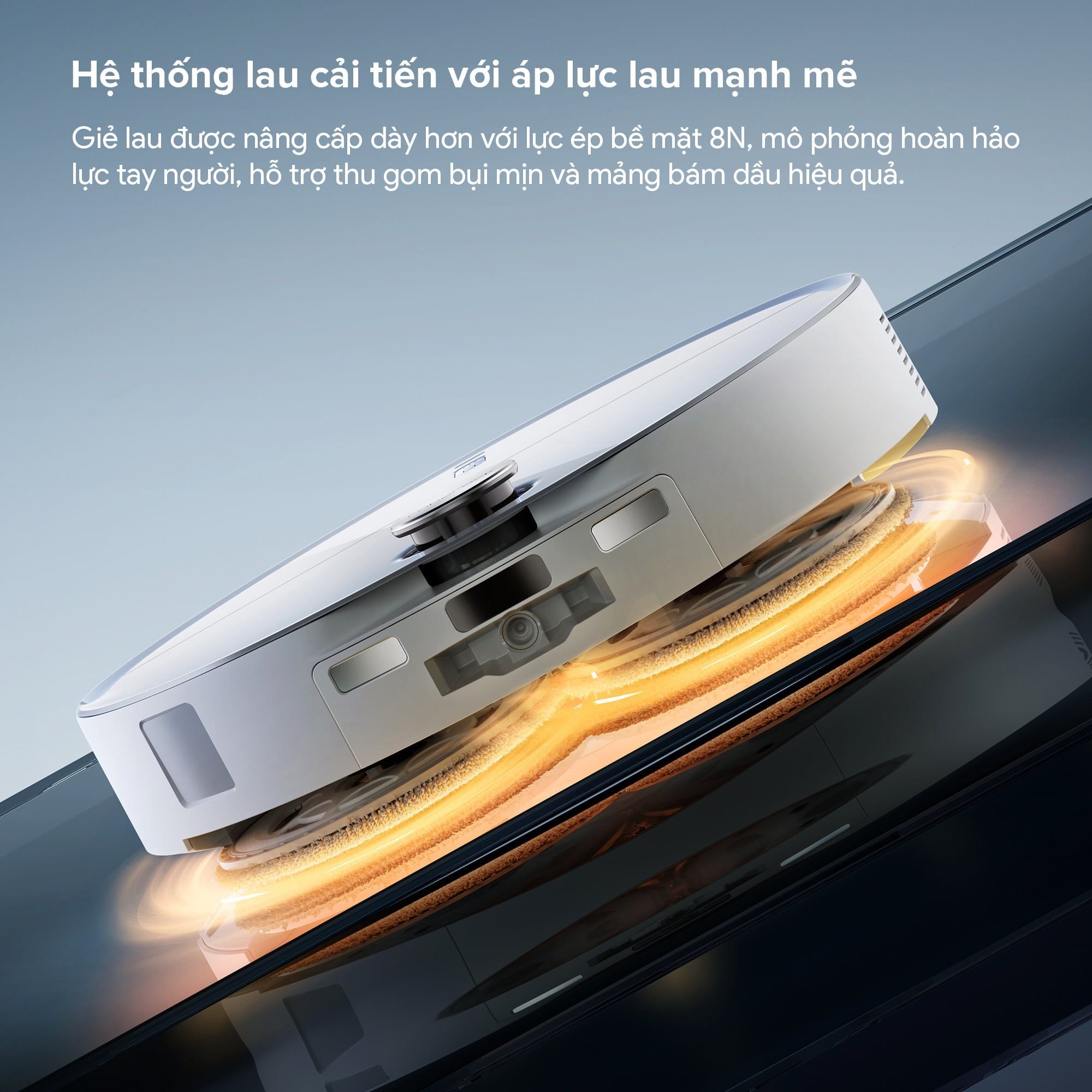 Robot hút bụi lau nhà tự giặt sấy khăn và đổ rác Roborock Qrevo Edge 2