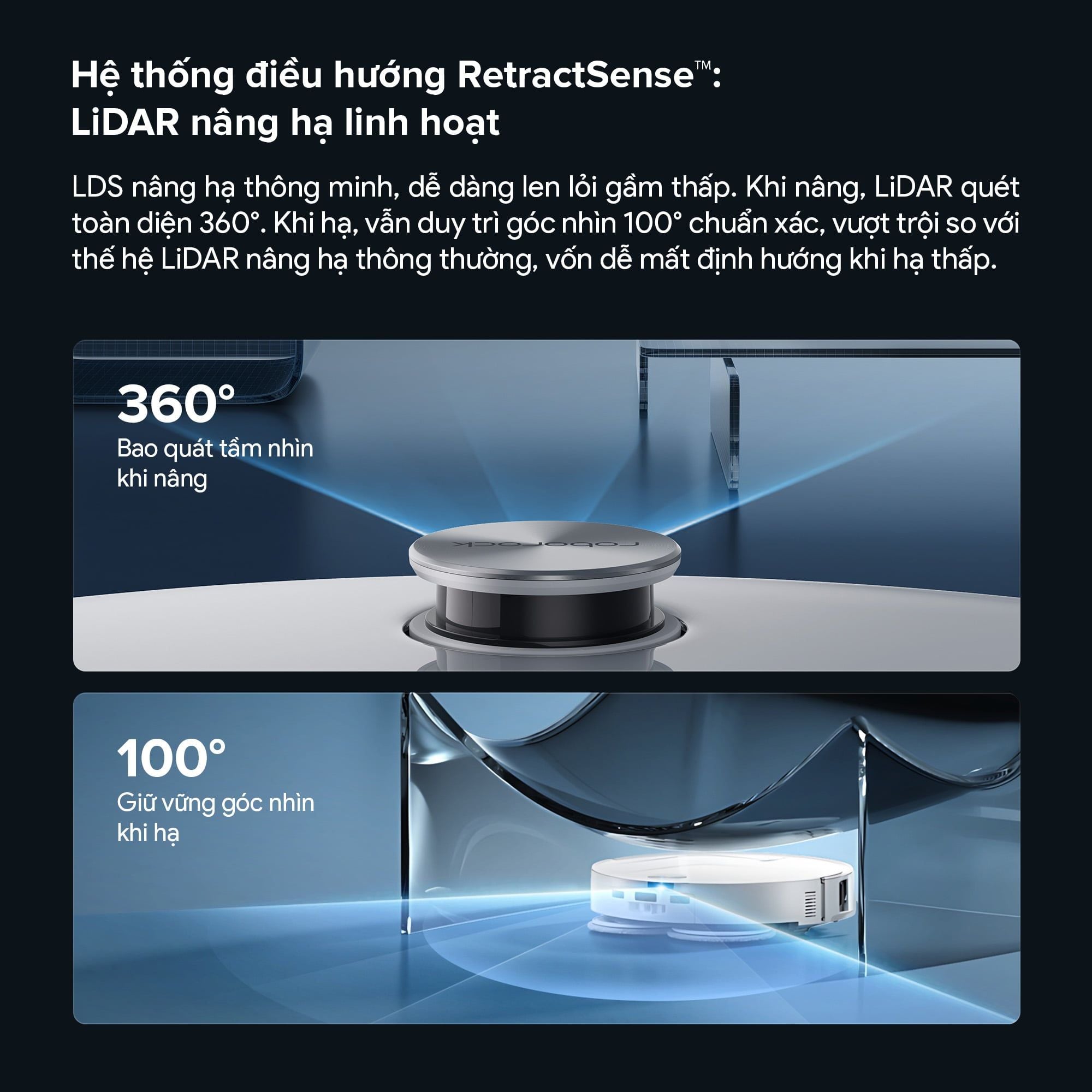 Robot hút bụi lau nhà tự giặt sấy khăn và đổ rác Roborock Qrevo Edge 2