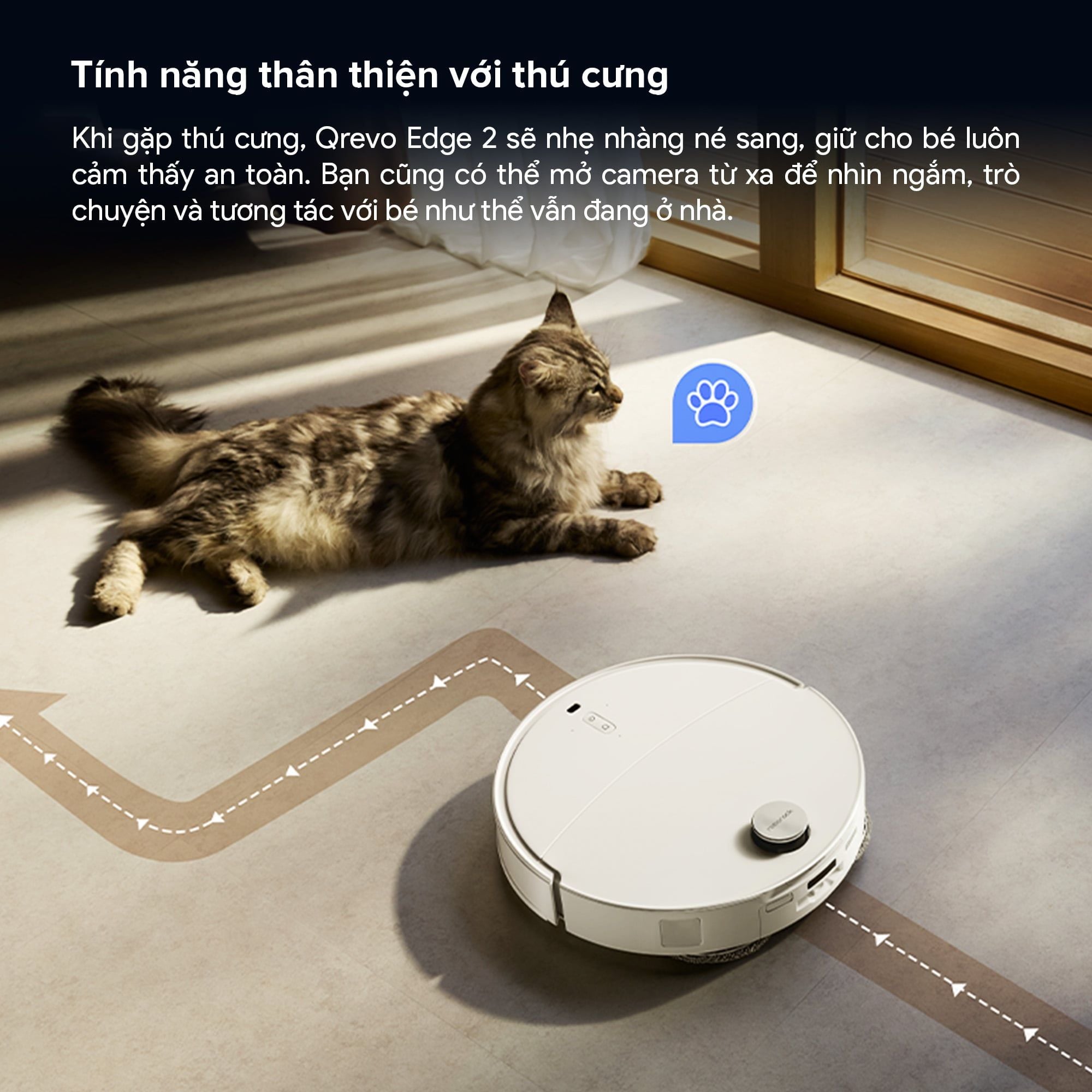 Robot hút bụi lau nhà tự giặt sấy khăn và đổ rác Roborock Qrevo Edge 2