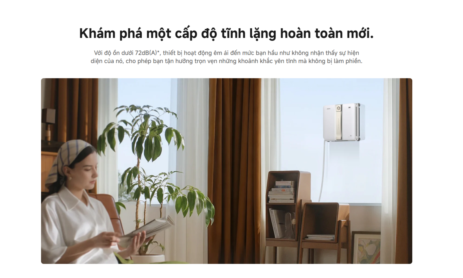 Robot lau kính chuyên dụng tự phun nước Mova N1