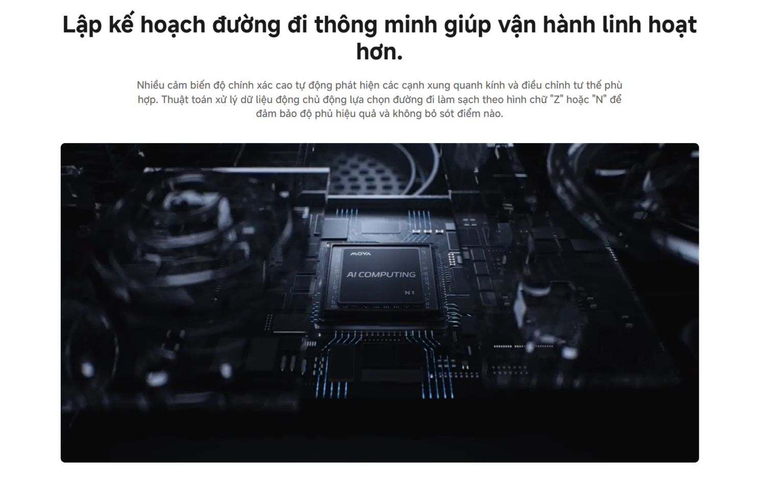 Robot lau kính chuyên dụng tự phun nước Mova N1