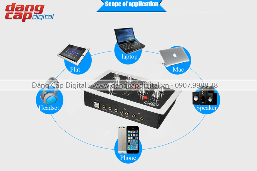 Soundcard HF-5000 Pro, Thiết bị livestream, thu âm và karaoke