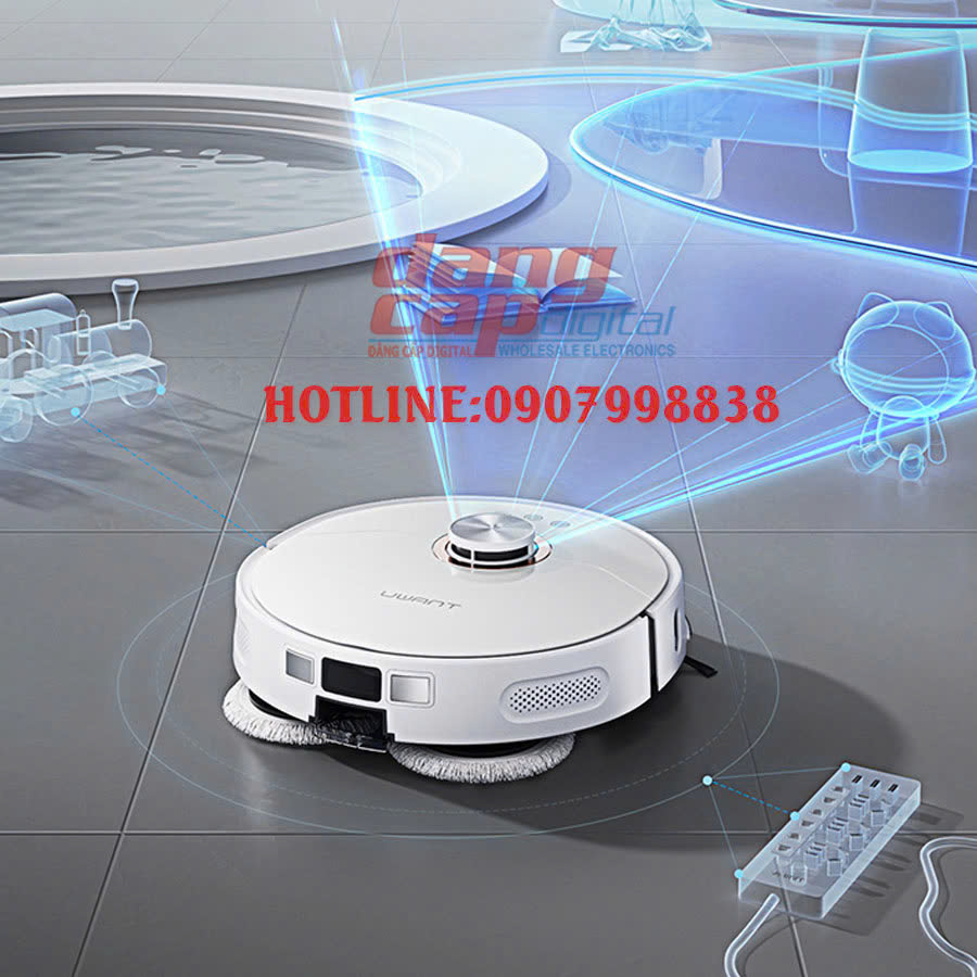 Uwant U200 Lite, Robot hút bụi lau nhà tự giặt sấy khăn 2024