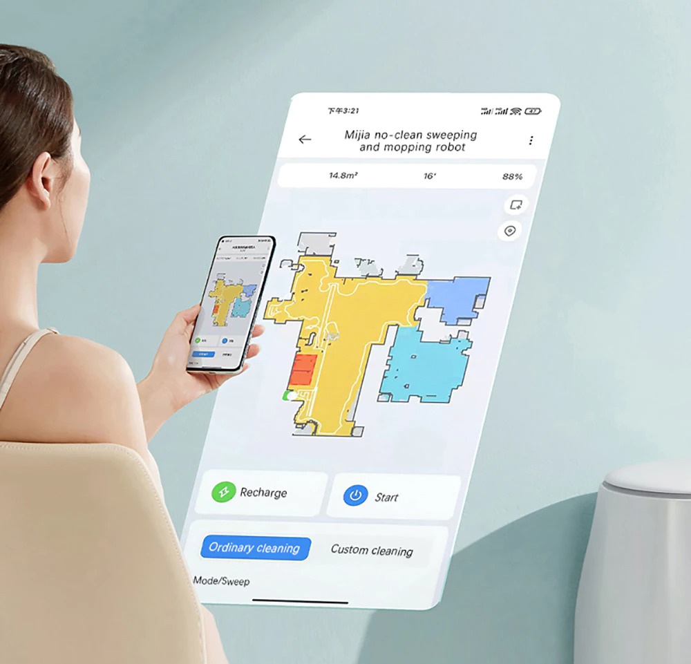 Xiaomi Mijia MJSTP, Robot hút bụi lau nhà tự giặt giẻ lau