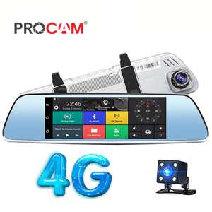 Camera hành trình Procam T98 Plus Mirror 4G, Android 5.0, Camera kép