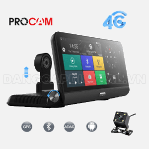 Camera hành trình Procam T98 XS, RAM 2GB, 8 INCH IPS, 4G Model 2019